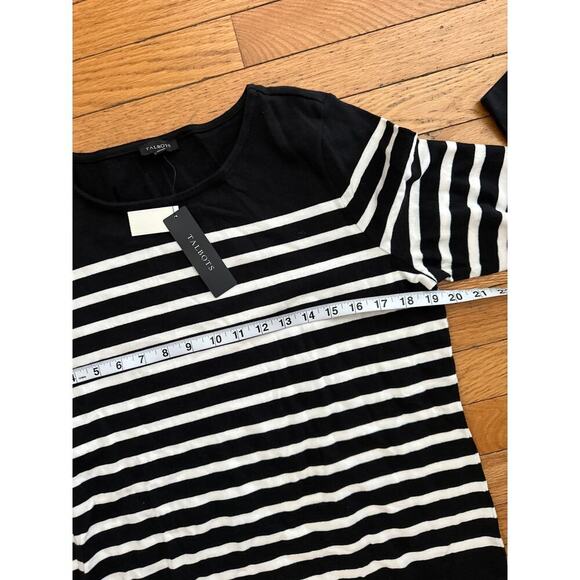 NEW Womens Size M Talbots Black White Sweater - Picture 4 of 6